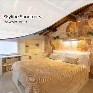 15 Min From Piazza Venezia Skyline Sanctuary In Trastevere , Rome Italy